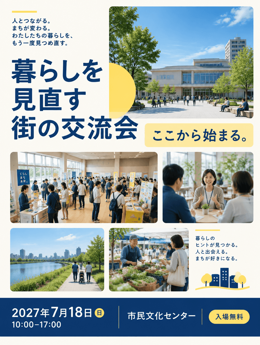 チラシ CLEAN 090 — 暮らしを見直す街の交流会