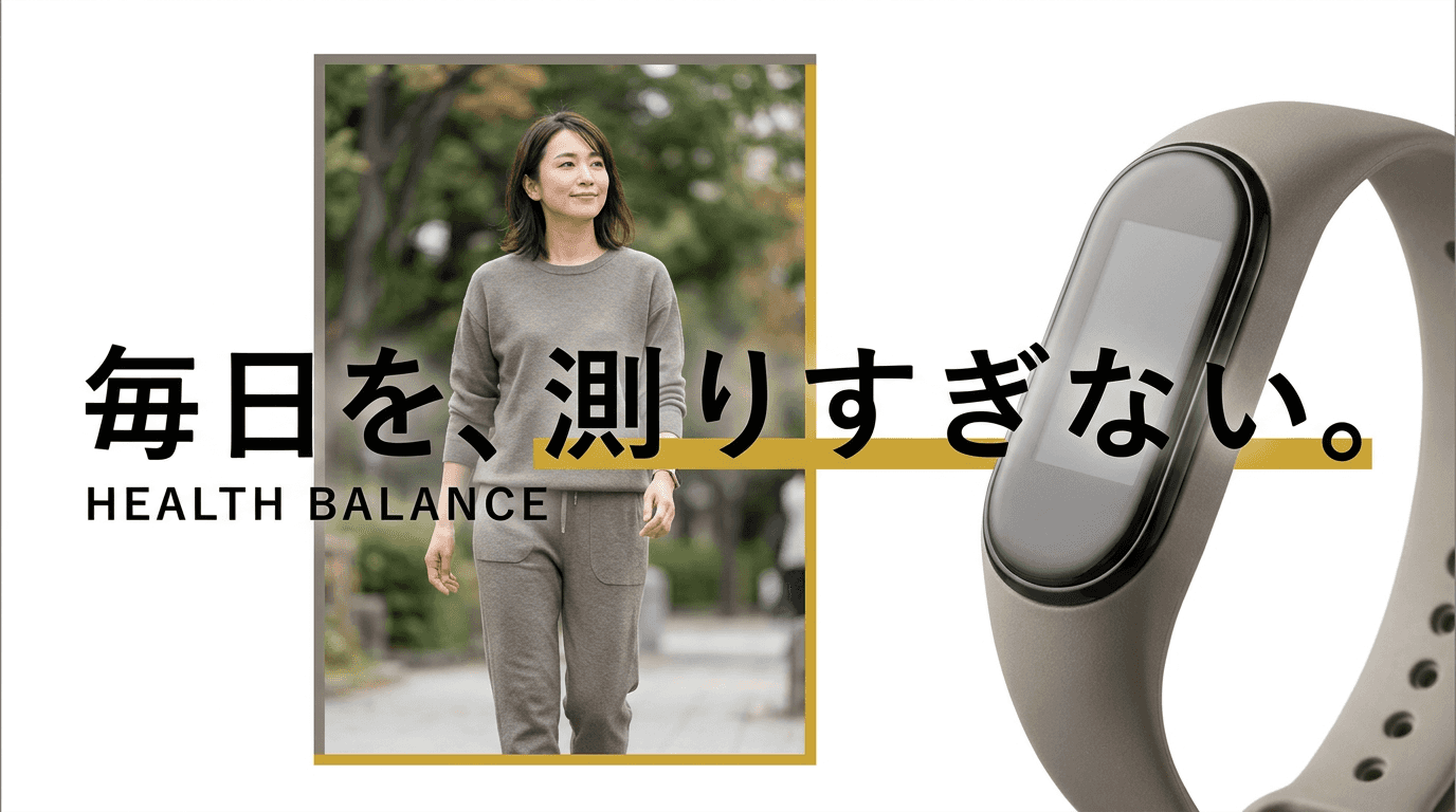 毎日を、測りすぎない。