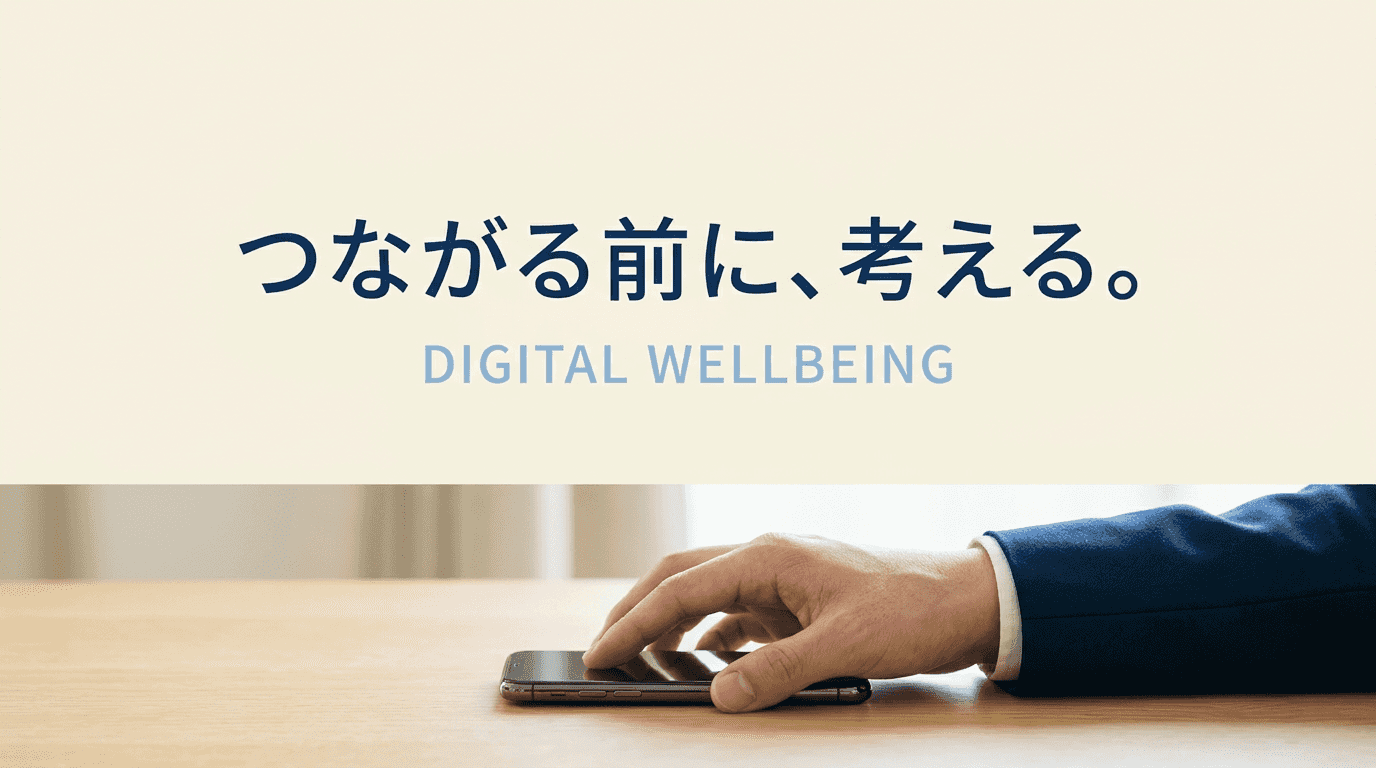 つながる前に、考える。