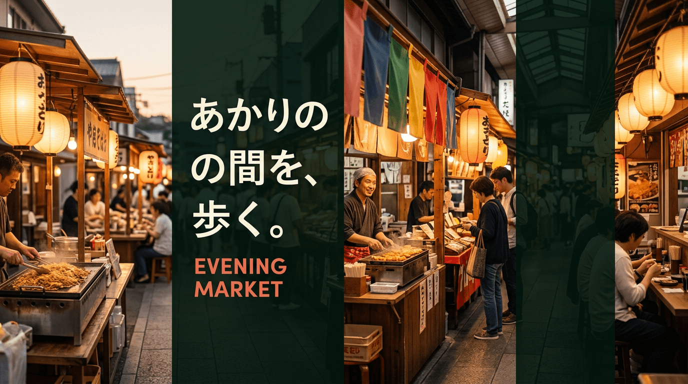 あかりの間を、歩く。